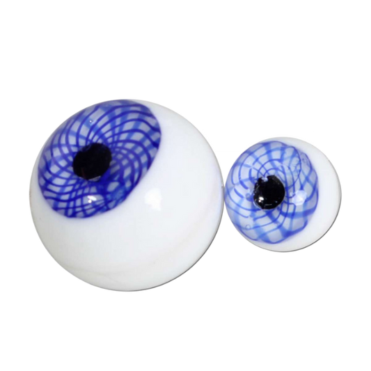 Carb Cap + Pearl Eye Ball pro Terp Slurper Banger - modrá sada